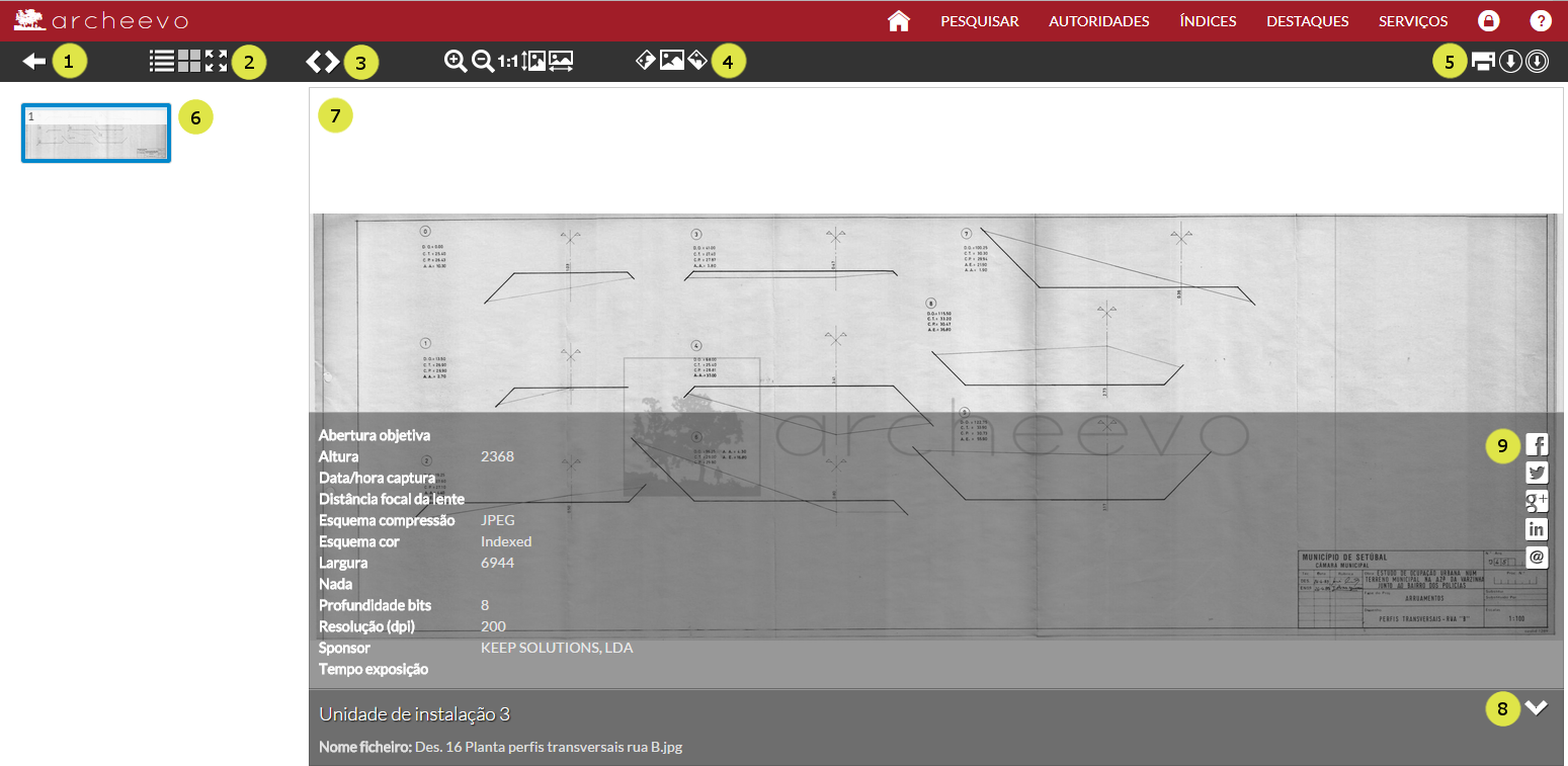 digital objects viewer page