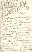 Minuta de carta de Vicente Pinheiro Lobo Machado de Melo e Almada