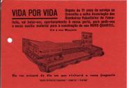 Panfleto Vida Por Vida... pedir-vos o vosso auxílio material para a construção do seu NOVO QUARTEL