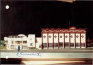Bilhete-postal com maqueta do novo Quartel dos B. V. de Famalicão