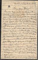 Minuta de carta de Vicente Pinheiro Lobo Machado de Melo e Almada