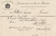 Recibo da Livraria Moré de Francisco da Silva Mengo