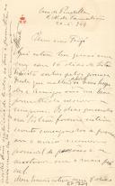 Minuta de carta de Vicente Pinheiro Lobo Machado de Melo e Almada