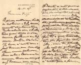 Minuta de carta de Vicente Pinheiro Lobo Machado de Melo e Almada