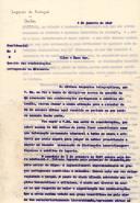 Minuta de carta de Vicente Pinheiro Lobo Machado de Melo e Almada 