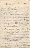 Minuta de carta de Vicente Pinheiro Lobo Machado de Melo e Almada