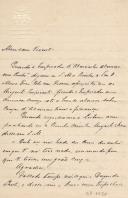 Carta e minuta de carta de de Vicente Pinheiro Lobo Machado de Melo e Almada