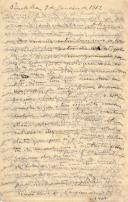 Minuta de carta de Vicente Pinheiro Lobo Machado de Melo e Almada