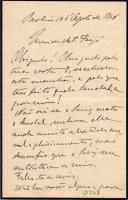 Minuta de carta de Vicente Pinheiro Lobo Machado de Melo e Almada