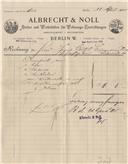 Recibo de Albrecht & Noll
