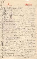 Minuta de carta de Vicente Pinheiro Lobo Machado de Melo e Almada