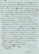Manuscrito com juramento de admissão à Sociedade do Raio de Francisco de Sousa Costa Lobo