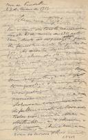 Minuta de carta de Vicente Pinheiro Lobo Machado de Melo e Almada