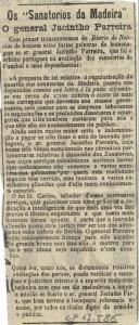Os Sanatorios da Madeira: o general Jacintho Parreira