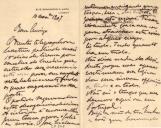 Minuta de carta de Vicente Pinheiro Lobo Machado de Melo e Almada
