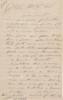 Minuta de carta Vicente Pinheiro Lobo Machado de Melo e Almada 