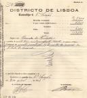 Recibo da 2ª Repartição da Direcção Geral das Contribuições Directas