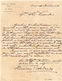 Carta de Francisco Andrade para Visconde de Pindela