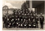 Retrato de conjunto do Corpo Ativo na inauguração da ambulância DA-64-85 