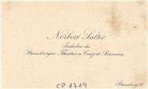 Cartão de visita de Norbert Salter