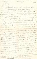 Minuta de carta Vicente Pinheiro Lobo Machado de Melo e Almada 