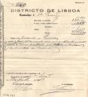 Recibo da 2ª Repartição da Direcção Geral das Contribuições Directas