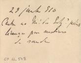 Minuta de carta de Vicente Pinheiro Lobo Machado de Melo e Almada 