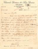 Ofício de Silva Pereira para 3º Visconde de Pindela