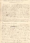 Minutas de carta de Carlos Bocage e de Vicente Pinheiro Lobo Machado de Melo e Almada