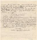 Minuta de carta de Vicente Pinheiro Lobo Machado de Melo e Almada