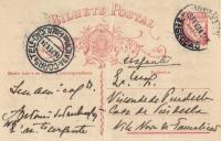 Bilhete-postal para 3º Visconde de Pindela de António da Penha e Costa