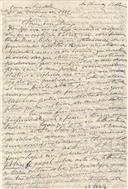 Minuta de carta de Vicente Pinheiro Lobo Machado de Melo e Almada