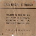Projecto do novo edifício dos Paços do Concelho, Tribunal da Justiça e Secção das Finanças, etc.. - Peças Desenhadas 1954