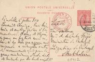 Bilhete-postal de Vicente Pinheiro Lobo Machado de Melo e Almada