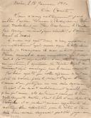 Minuta de carta de Vicente Pinheiro Lobo Machado de Melo e Almada para Conde Seebach