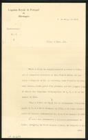 Minuta de carta de Vicente Pinheiro Lobo Machado de Melo e Almada 