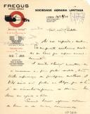 Ofício para 3º Visconde de Pindela de António da Penha e Costa