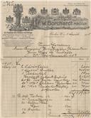 Recibo F. W. Borchardl
