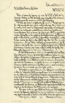 Minuta de carta Vicente Pinheiro Lobo Machado de Melo e Almada 
