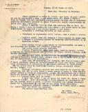 Ofício para 3º Visconde de Pindela de L. de Sá Pereira