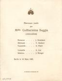 Programa do concerto de Guilhermina Suggia