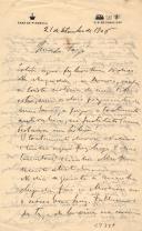 Minuta de carta de Vicente Pinheiro Lobo Machado de Melo e Almada