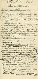Minutas de carta de Vicente Pinheiro Lobo Machado de Melo e Almada 