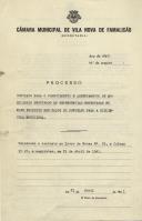 Processo Concurso para o fornecimento e assentamento do mobiliário destinado às dependências reservadas no novo edifício dos Paços de concelho para a Biblioteca Municipal. Câmara Municipal de Vila Nova de Famalicão