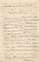 Minuta de carta de Vicente Pinheiro Lobo Machado de Melo e Almada