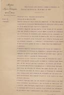Cópia de tradução Nota dirigida pelo Ministro de Portugal em Berlim ao Secretario de Estado Allemão 