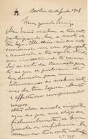 Minuta de carta de Vicente Pinheiro Lobo Machado de Melo e Almada