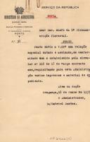 Ofícios para Engº Chefe da 1ª Circunscrição Florestal do Porto, de Gabriel Santos e requisição de material