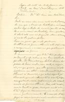 Minutas de carta Vicente Pinheiro Lobo Machado de Melo e Almada 