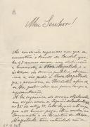 Minuta de carta Vicente Pinheiro Lobo Machado de Melo e Almada para o rei D. Carlos